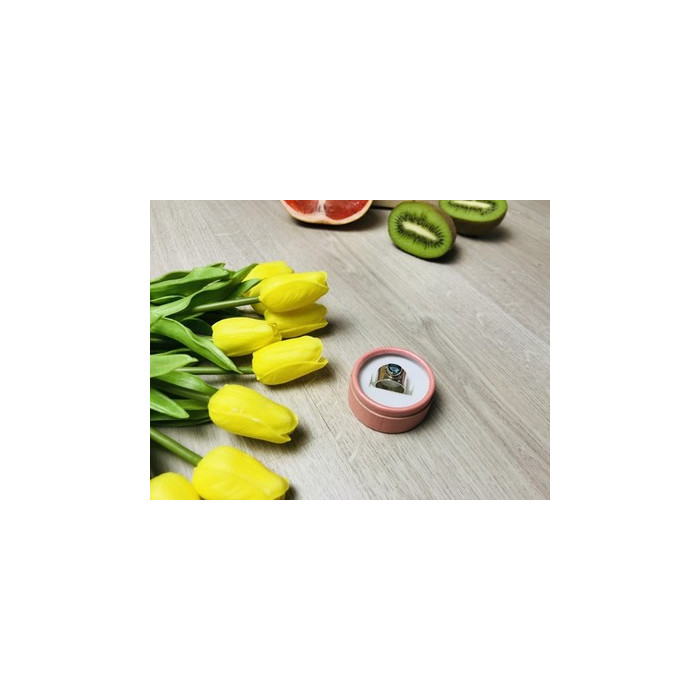 925 Sterling Silver Blue CZ Ring Size 6.5