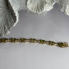 925 Sterling Silver Gold Plated Peridot & Beryl Bracelet Size 7.5