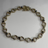 925 Sterling Silver Sapphire Heart Bracelet Size 7.5