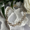 925 Sterling Silver Sapphire Heart Bracelet Size 7.5
