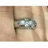 925 Sterling Silver CZ Ring Size 9