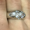 925 Sterling Silver CZ Ring Size 9