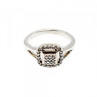 925 Sterling Silver White Sapphires Ring Size 5.5