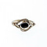 Vintage 925 Sterling Silver Black Onyx Ring Size 5.5