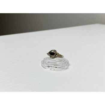 Vintage 925 Sterling Silver Black Onyx Ring Size 5.5