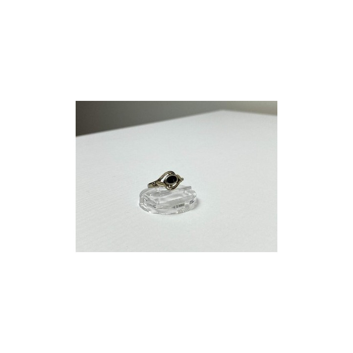 Vintage 925 Sterling Silver Black Onyx Ring Size 5.5