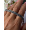 Elegant 925 Sterling Silver Marcasite Bracelet Length 8 Inch