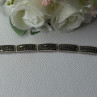 Elegant 925 Sterling Silver Marcasite Bracelet Length 8 Inch