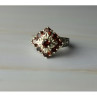 925 Sterling Silver Almandine Ring Size 7