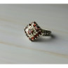 925 Sterling Silver Almandine Ring Size 7