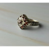 925 Sterling Silver Almandine Ring Size 5