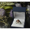 925 Sterling Silver Almandine Ring Size 5