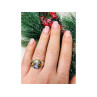 925 Sterling Silver Multi Gemstones Ring Size 6.5