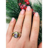 925 Sterling Silver Multi Gemstones Ring Size 6.5