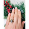 925 Sterling Silver Multi Gemstones Ring Size 6.5