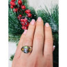 925 Sterling Silver Multi Gemstones Ring Size 6.5