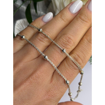 Elegant Italy 925 Sterling Silver Necklace Length 23 inch