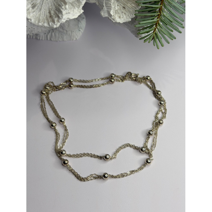 Elegant Italy 925 Sterling Silver Necklace Length 23 inch