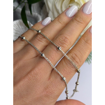 Elegant Italy 925 Sterling Silver Necklace Length 23 inch