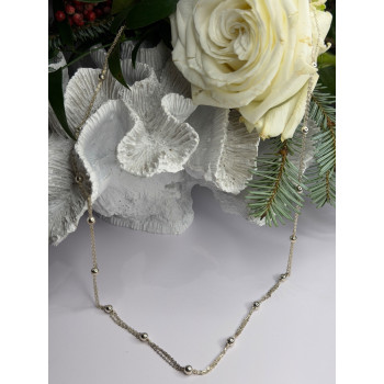 Elegant Italy 925 Sterling Silver Necklace Length 23 inch