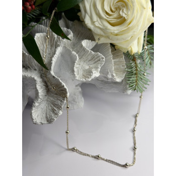 Elegant Italy 925 Sterling Silver Necklace Length 23 inch