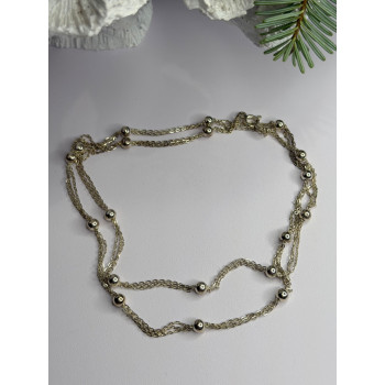 Elegant Italy 925 Sterling Silver Necklace Length 23 inch