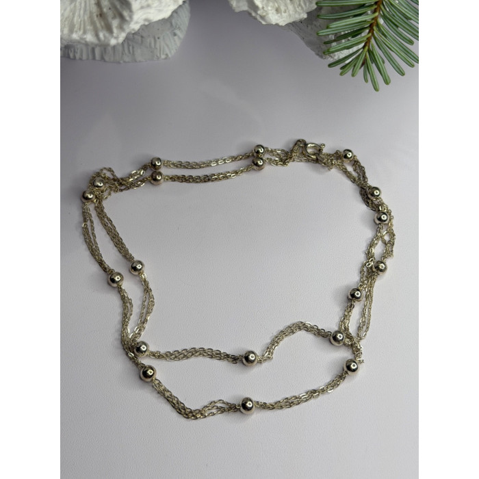 Elegant Italy 925 Sterling Silver Necklace Length 23 inch