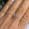 925 Sterling Silver Blue Topaz & Beryl Necklace Length 18 in