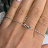 Italy 925 Sterling Silver Opal Necklace Length 16 in