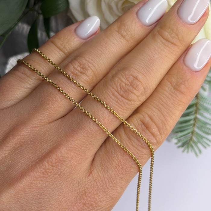 Pandora 925 Sterling Silver Gold Plated Chain