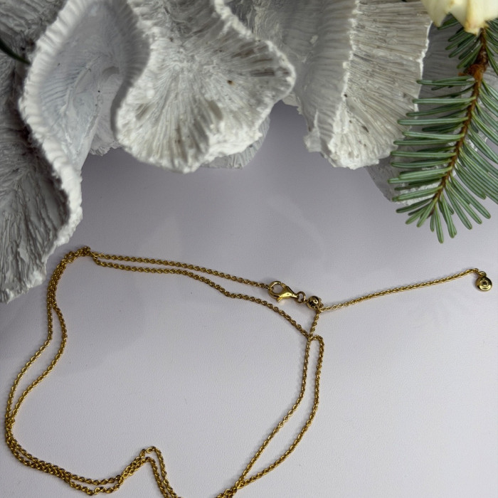 Pandora 925 Sterling Silver Gold Plated Chain