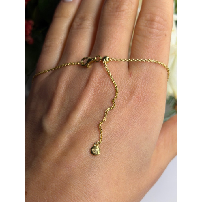 Pandora 925 Sterling Silver Gold Plated Chain