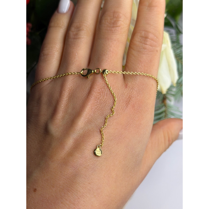 Pandora 925 Sterling Silver Gold Plated Chain