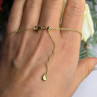 Pandora 925 Sterling Silver Gold Plated Chain