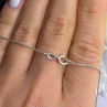 925 Sterling Silver Gold Plated Heart & Dolphins Necklace Length 18 in