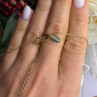 Stauer 925 Sterling Silver Gold Plated Yellow & White Cz Flower Necklace