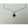925 Sterling Silver  London Blue Topaz Ring & Chain with Pendant Set