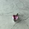 925 Sterling Silver Morganite and CZ 