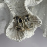 Vintage 925 Sterling Silver Abalone Earrings