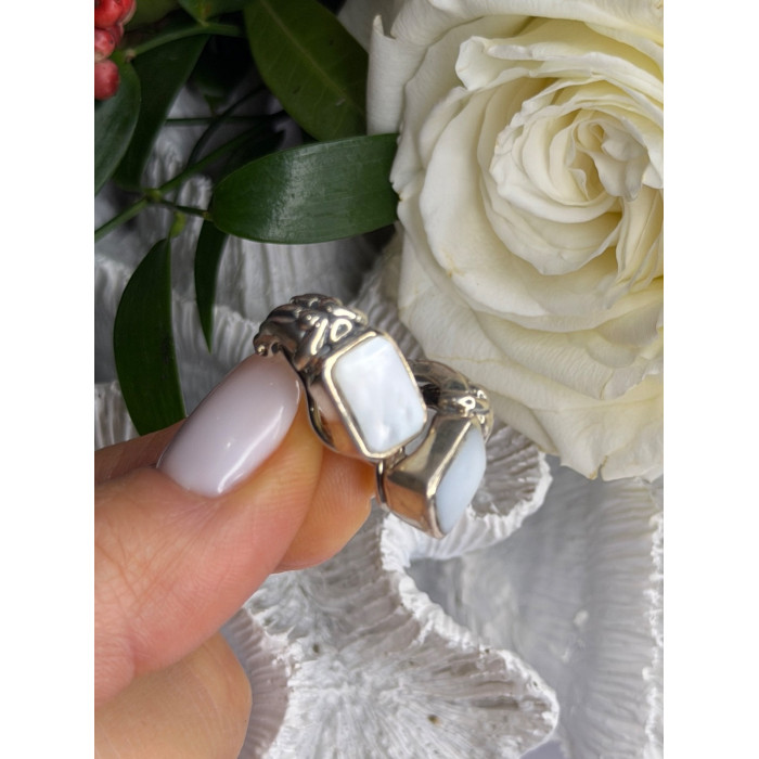 Vintage 925 Sterling Silver Abalone Earrings