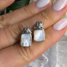 Vintage 925 Sterling Silver Abalone Earrings