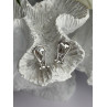 Beautiful 925 Sterling Silver White Topaz Earrings