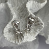 Beautiful 925 Sterling Silver White Topaz Earrings