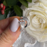 Beautiful 925 Sterling Silver White Topaz Earrings