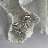 Beautiful 925 Sterling Silver White Topaz Earrings