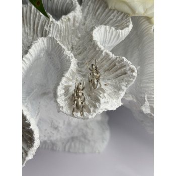 Cute Ant Bug 925 Sterling Silver Earrings
