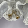 Vintage 925 Sterling Silver Citrine Earrings