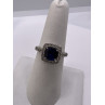 925 Sterling Silver Spinel & Beryl Ring Size 6.5