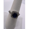 925 Sterling Silver Spinel & Beryl Ring Size 6.5