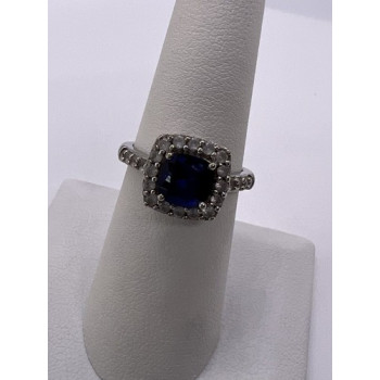 925 Sterling Silver Spinel & Beryl Ring Size 6.5